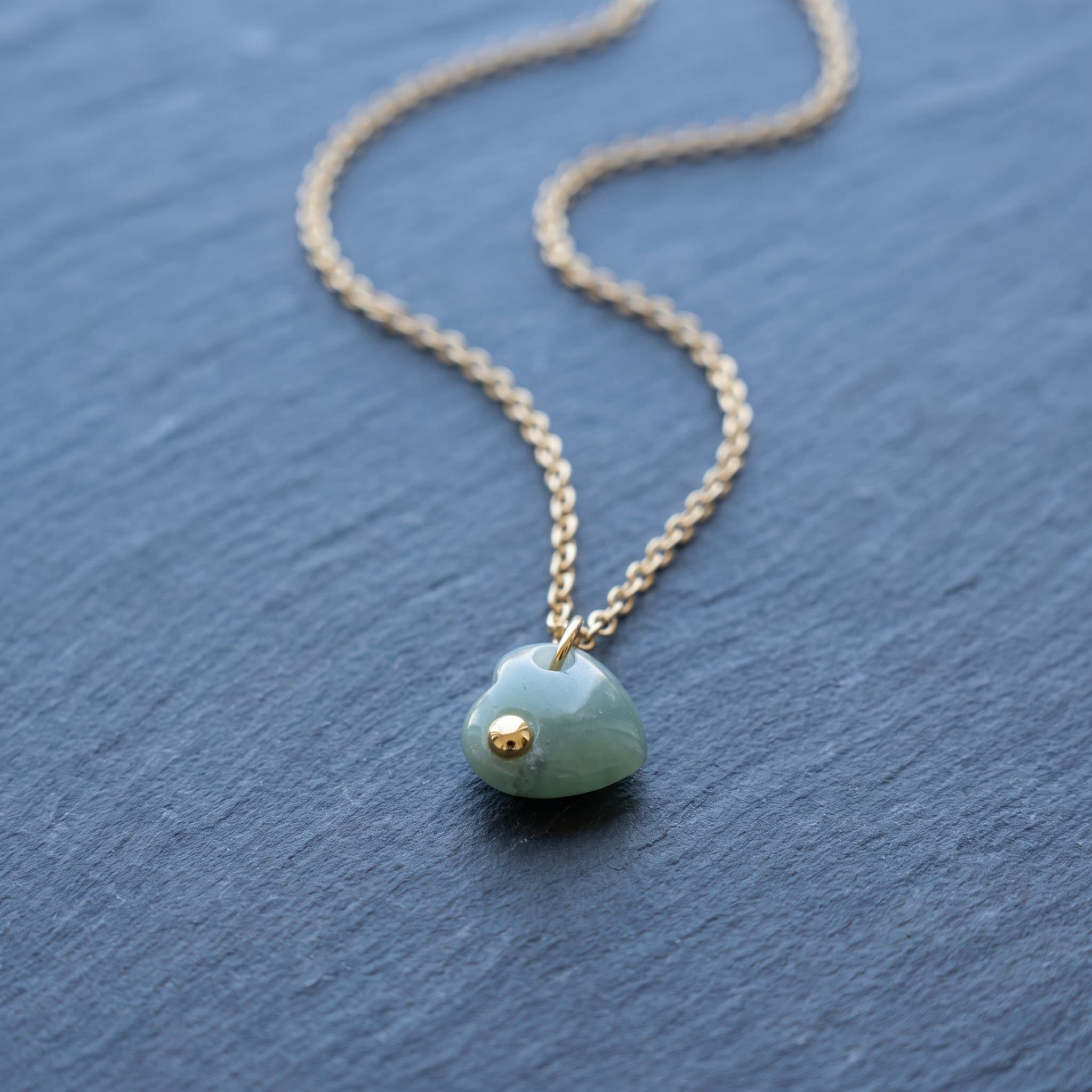 Petite Chrysoprase Heart