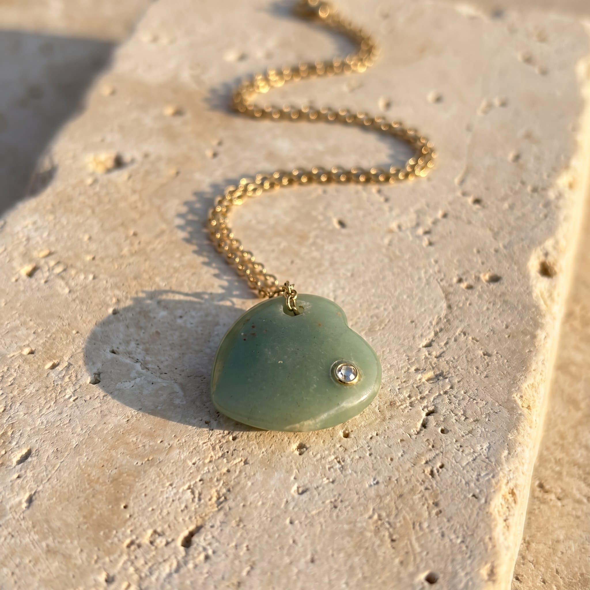 Chrysoprase Heart