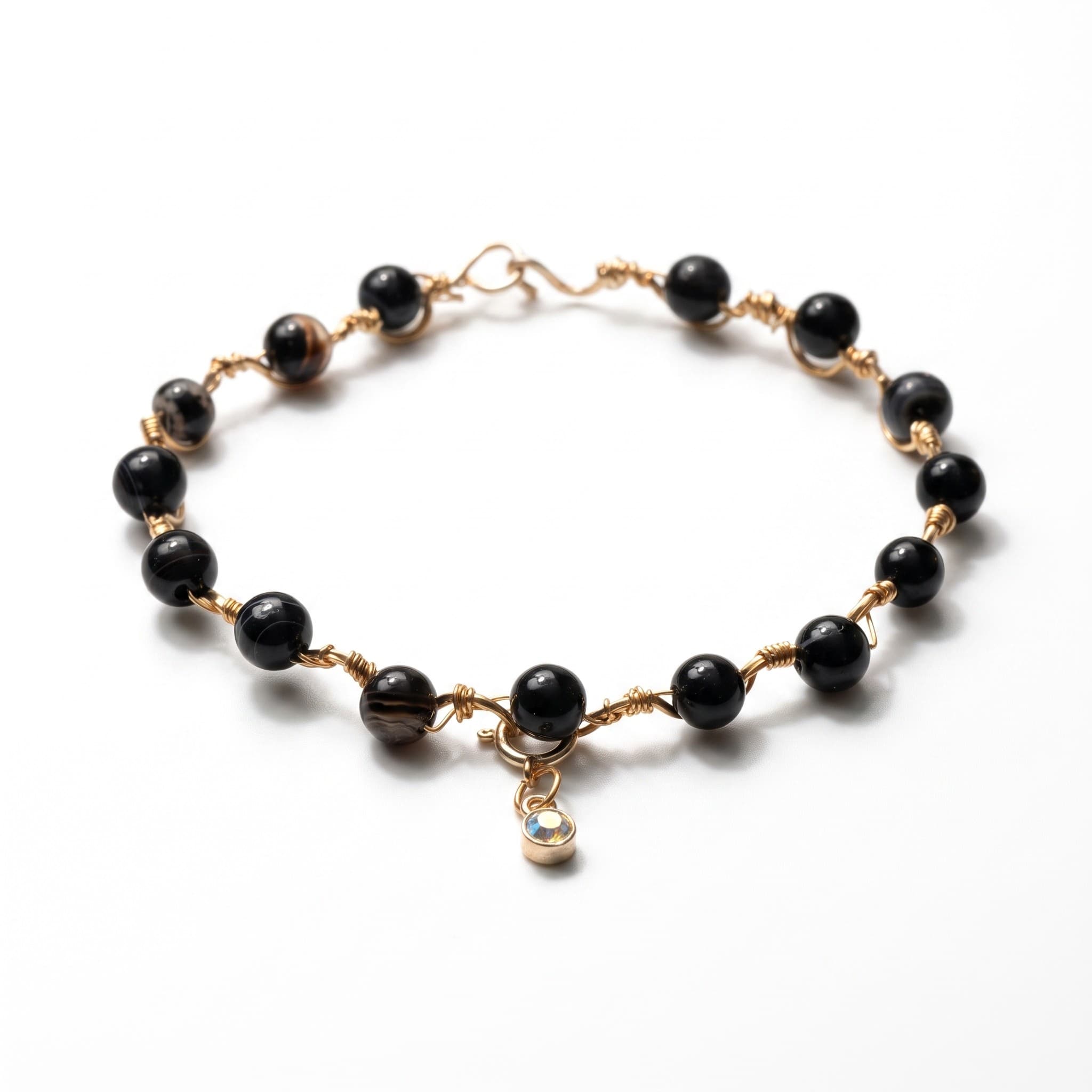 Black Sand Wave Bracelet
