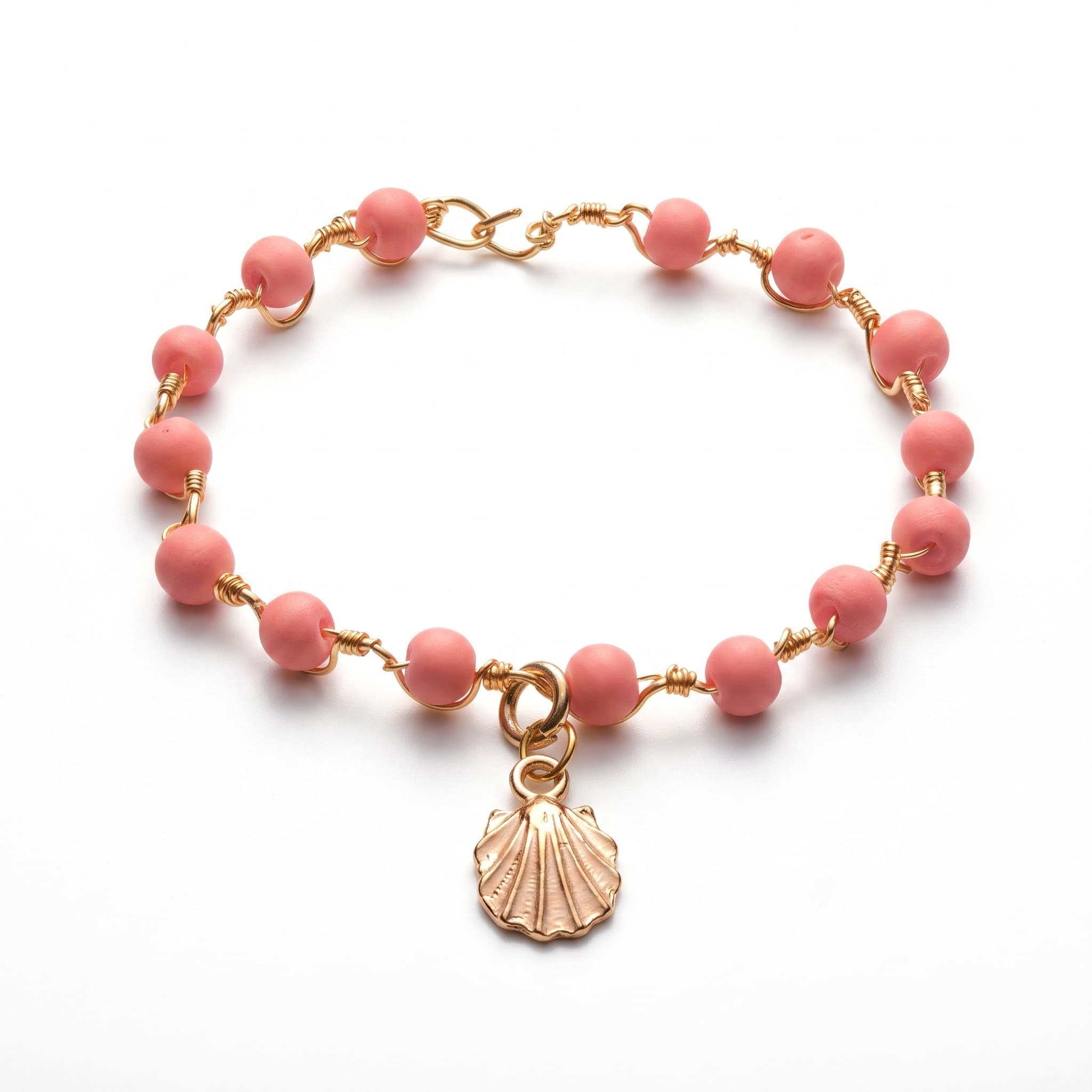 Seashell Blush Wave Bracelet