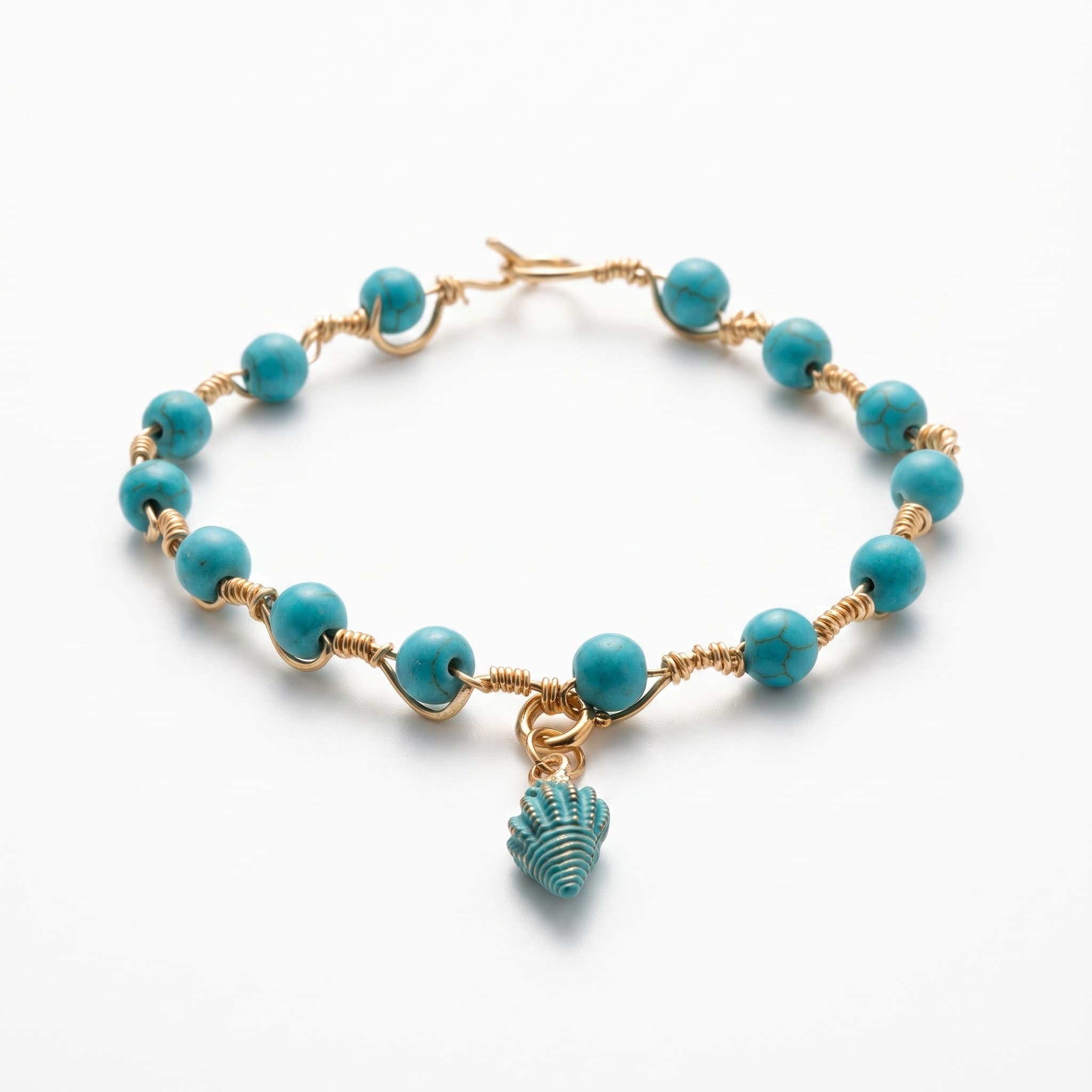 Turquoise Tide Wave Bracelet
