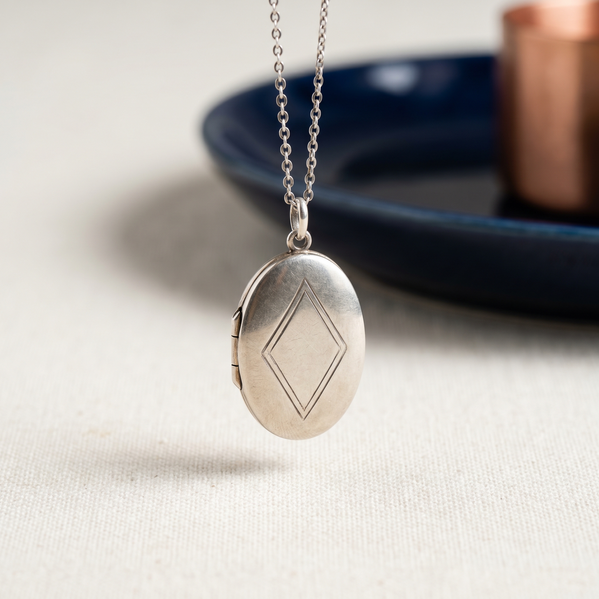 Diamond-Frame Locket