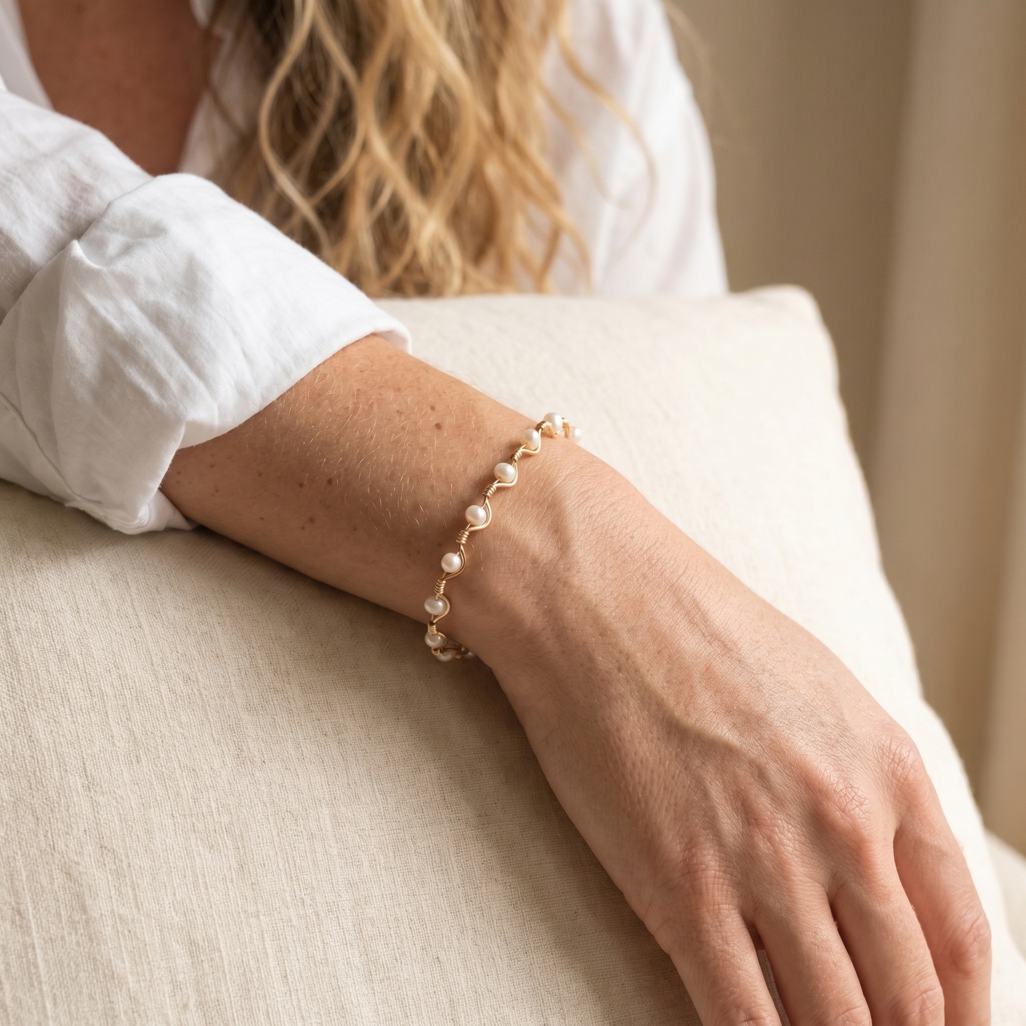 Mini Pearls — On the wrist